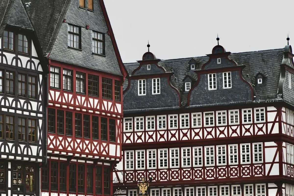 Panoramic scenic travel photography of Goslar, Germany