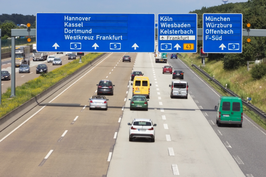 Planning a Trip to Germany: Step-by-Step Guide for First-Timers 22 View of the German Autobahn showcasing heavy traffic with numerous vehicles traveling along the highway.
