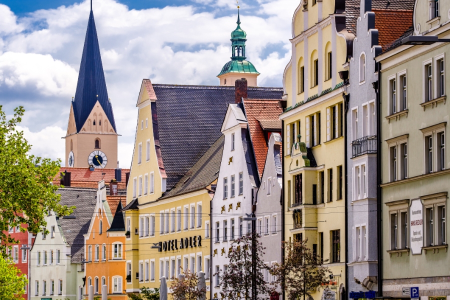 Planning a Trip to Germany: Step-by-Step Guide for First-Timers 8 Historic buildings in the old town of Ingolstadt, Germany, showcasing Bavarian architecture